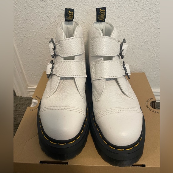 White Devon Flower Doc Martens - Picture 4 of 5